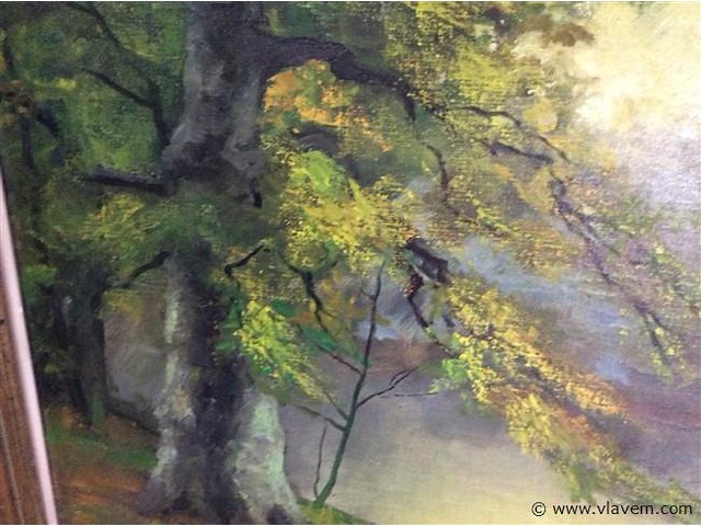 Schilderij bomen getekend - afbeelding 2 van  3