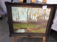 Schilderij boslandschap - afbeelding 1 van  3