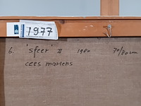Schilderij, cees martens , sfeer ii, 1980 - afbeelding 7 van  7