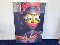 Schilderij "colourful african woman" - afbeelding 1 van  3