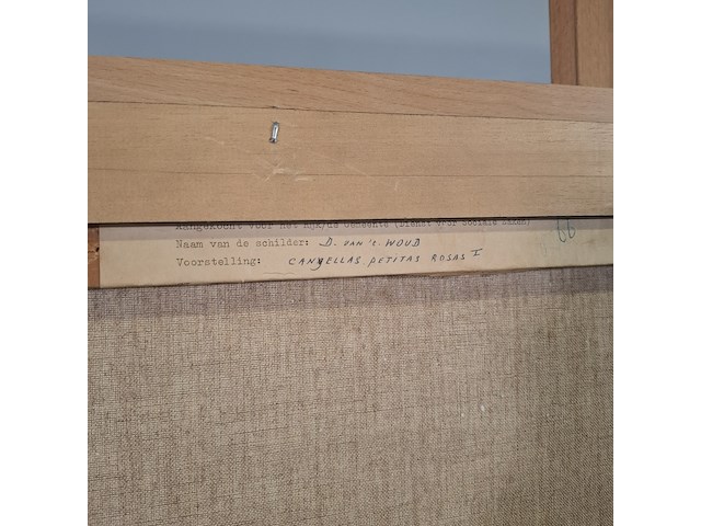 Schilderij, d. van het woud, canyellas petitas rosas i, 1963 - afbeelding 8 van  9