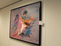 Schilderij d.ber in lijst 84 x 104 cm. - afbeelding 1 van  3