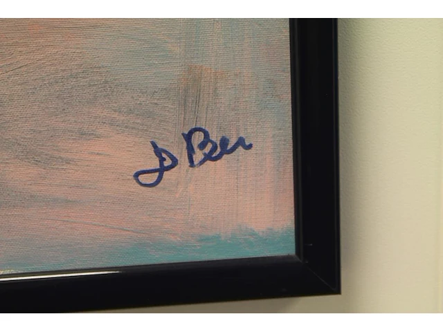 Schilderij d.ber in lijst 84 x 104 cm. - afbeelding 3 van  3