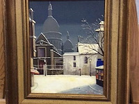 Schilderij dorp getekend boy - afbeelding 1 van  2