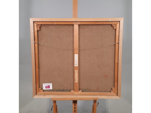 Schilderij, e. scheffer, blauw landschap ii - afbeelding 6 van  7