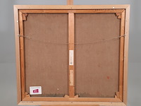 Schilderij, e. scheffer, blauw landschap ii - afbeelding 6 van  7