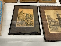 Schilderij e.v.g grote kerk-amsterdam (6x) - afbeelding 4 van  6
