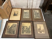 Schilderij e.v.g rensburg-delft-amsterdam- (6x) - afbeelding 1 van  7