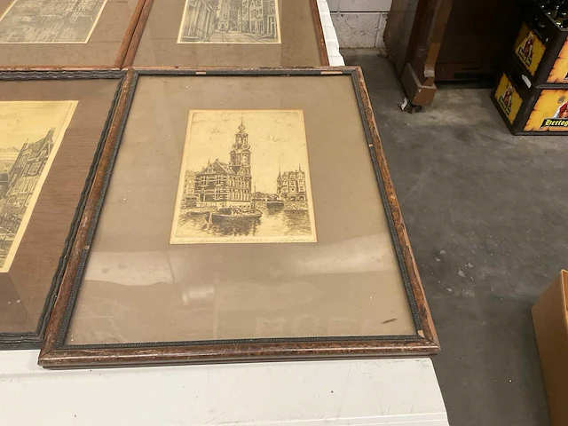 Schilderij e.v.g rensburg-delft-amsterdam- (6x) - afbeelding 2 van  7