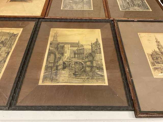 Schilderij e.v.g rensburg-delft-amsterdam- (6x) - afbeelding 3 van  7