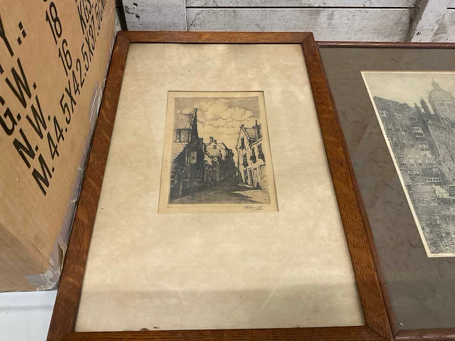 Schilderij e.v.g rensburg-delft-amsterdam- (6x) - afbeelding 5 van  7