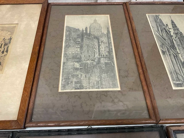 Schilderij e.v.g rensburg-delft-amsterdam- (6x) - afbeelding 6 van  7