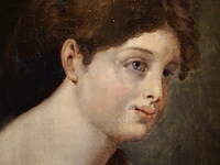 Schilderij franse school, mogelijk jean-baptiste greuze (1725-1805), 18e/19e eeuw - afbeelding 2 van  7