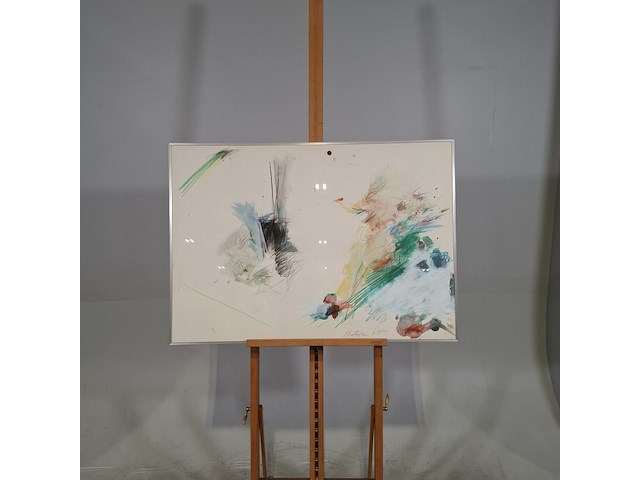 Schilderij, ger lataster, 1975 - afbeelding 1 van  6