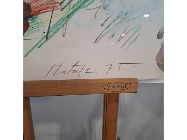 Schilderij, ger lataster, 1975 - afbeelding 4 van  6