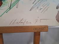 Schilderij, ger lataster, 1975 - afbeelding 4 van  6