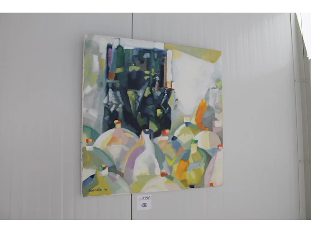 Schilderij gesigneerd gabrielle 05. afmeting 70 x 70 cm. - afbeelding 1 van  2