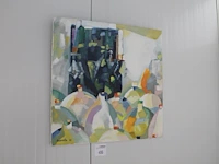 Schilderij gesigneerd gabrielle 05. afmeting 70 x 70 cm. - afbeelding 1 van  2