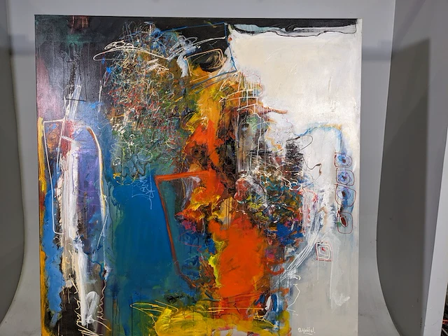Schilderij, gesigneerd s.haitel - afbeelding 7 van  8