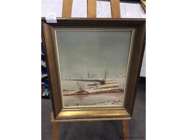 Schilderij getekend - afbeelding 1 van  2