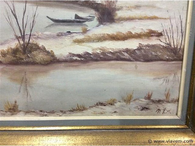 Schilderij getekend - afbeelding 2 van  2