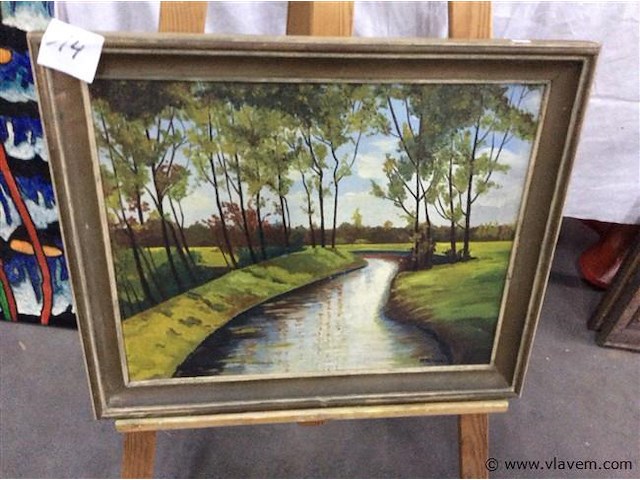 Schilderij getekend - afbeelding 1 van  2