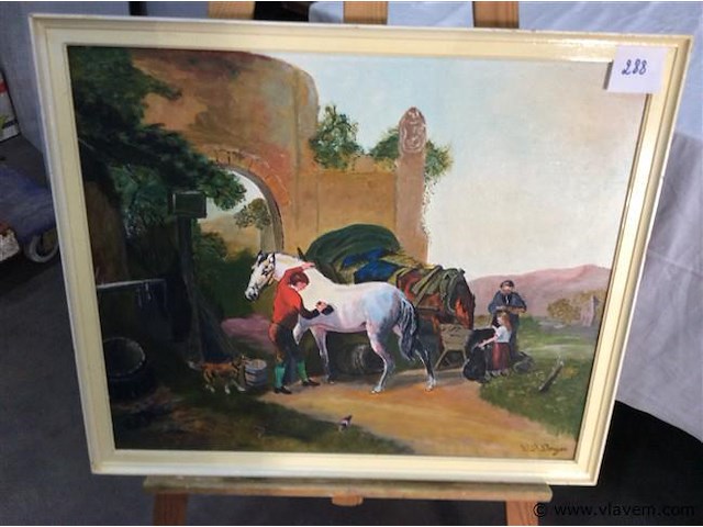 Schilderij getekend - afbeelding 1 van  2