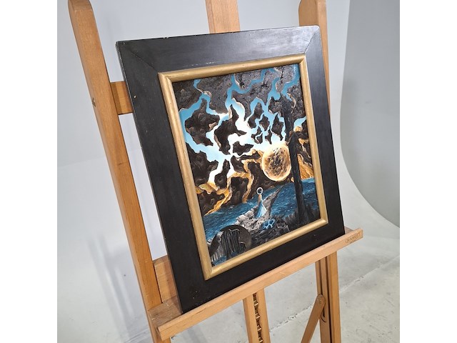 Schilderij, h. benschop, de verlichte voet reis - afbeelding 2 van  8