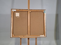 Schilderij, h. van vught, oosterdok, 1982 - afbeelding 5 van  6