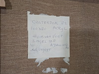 Schilderij, h. van vught, oosterdok, 1982 - afbeelding 6 van  6