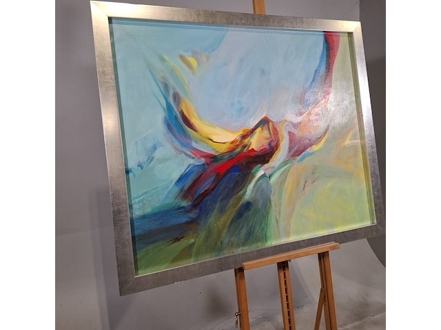 Schilderij, han rottevel, dansende vogel, 1983 - afbeelding 2 van  6