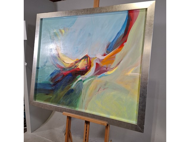 Schilderij, han rottevel, dansende vogel, 1983 - afbeelding 3 van  6