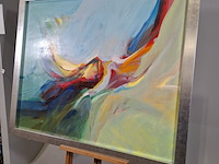 Schilderij, han rottevel, dansende vogel, 1983 - afbeelding 3 van  6