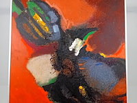 Schilderij, hans lie, compositie insekt, 1977 - afbeelding 1 van  8