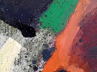 Schilderij, hans lie, compositie insekt, 1977 - afbeelding 4 van  8