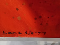 Schilderij, hans lie, compositie insekt, 1977 - afbeelding 5 van  8