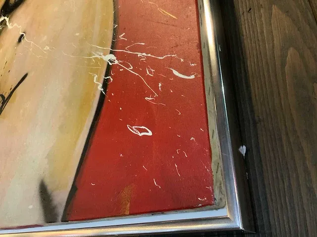 Schilderij herman brood “red torso” gemengde techniek op doek - afbeelding 6 van  6