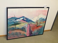 Schilderij in lijst 84 x 104 cm. - afbeelding 1 van  2