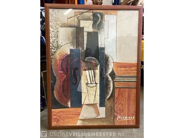 Schilderij in lijst reproductie picasso - afbeelding 1 van  4