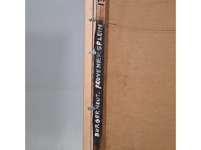 Schilderij, j. burgerhout, jongetje, 1956 - afbeelding 8 van  9