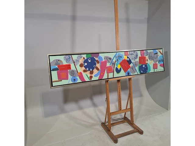 Schilderij, j. de haan, geheimschrift, 2003 - afbeelding 2 van  7