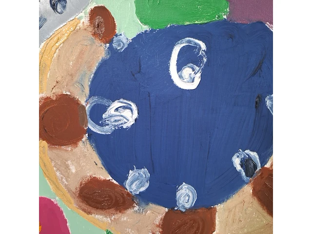 Schilderij, j. de haan, geheimschrift, 2003 - afbeelding 4 van  7