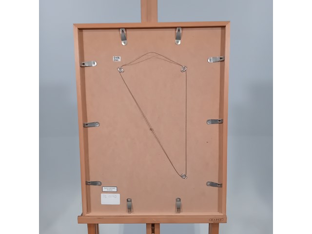 Schilderij, j. h. van der plas, 1958 - afbeelding 6 van  6