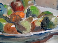 Schilderij, j. kokkelkoren, stilleven met eieren , 1981 - afbeelding 7 van  11