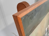 Schilderij, j. kokkelkoren, stilleven met eieren , 1981 - afbeelding 10 van  11