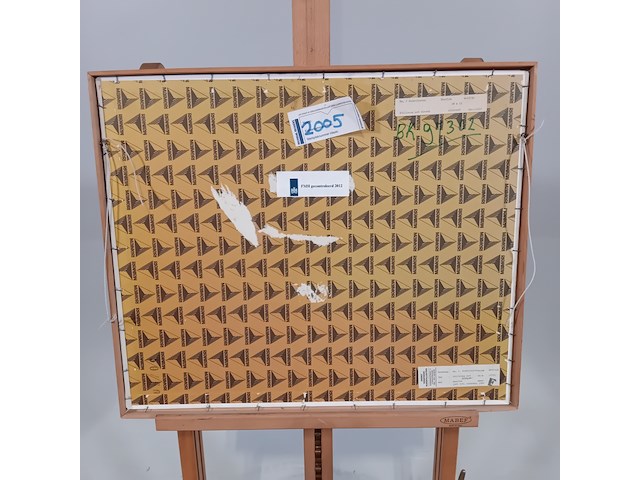 Schilderij, j. kokkelkoren, stilleven met eieren , 1981 - afbeelding 11 van  11