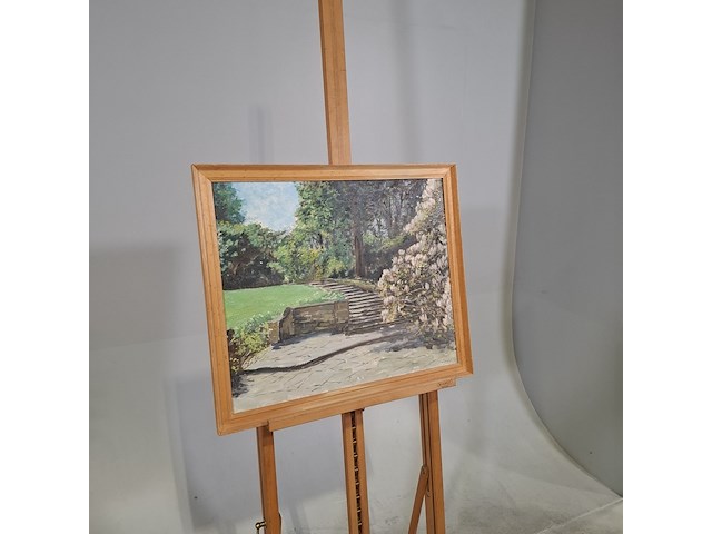 Schilderij, j. stolp, tuinimpressie, 1975 - afbeelding 2 van  7