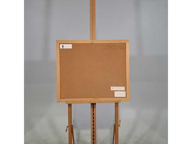 Schilderij, j. stolp, tuinimpressie, 1975 - afbeelding 6 van  7