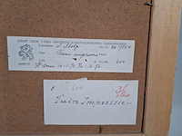 Schilderij, j. stolp, tuinimpressie, 1975 - afbeelding 7 van  7