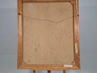 Schilderij, j. van dijk, dansend rood, 1961 - afbeelding 6 van  8